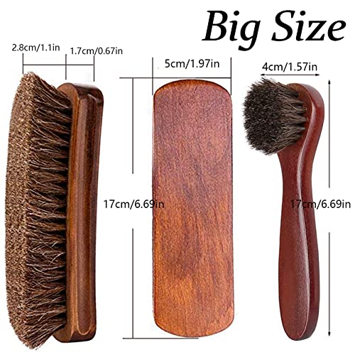 Premium Horsehair Shoe Brush Set for Equestrians
