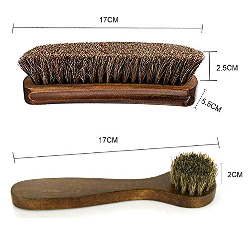 Equestrian Wooden Horse Hair Brush Set