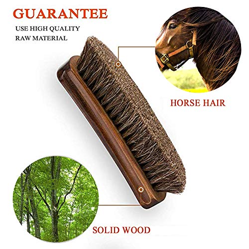 Equestrian Wooden Horse Hair Brush Set