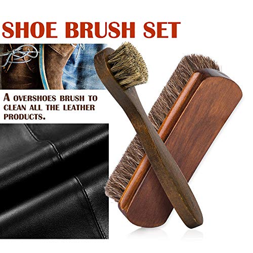 Equestrian Wooden Horse Hair Brush Set