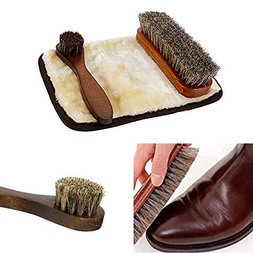 Equestrian Wooden Horse Hair Brush Set
