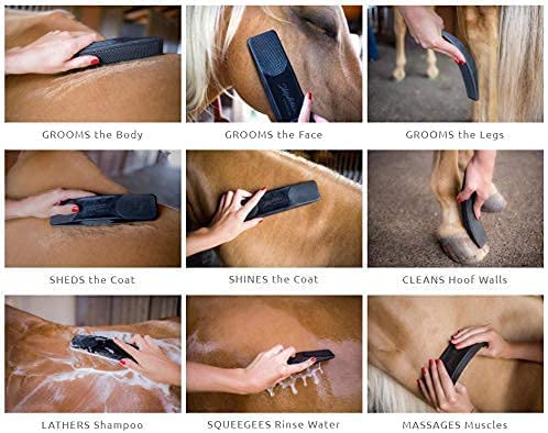 6-in-1 Horse Massage Comb & Brush