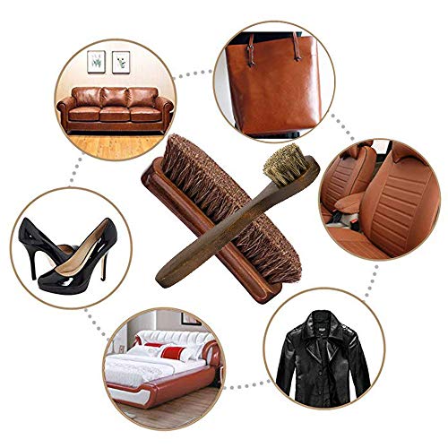Equestrian Wooden Horse Hair Brush Set