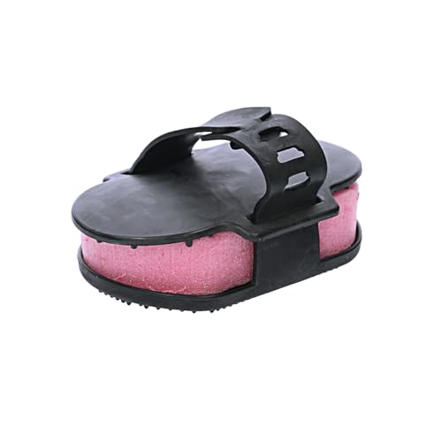 LeMieux Hippo Scrubber: Black Grooming Brush for Horses