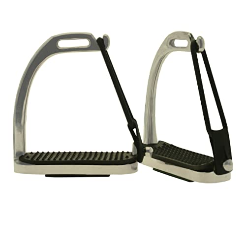 Silver Peacock Safety Stirrups for Horse Riding