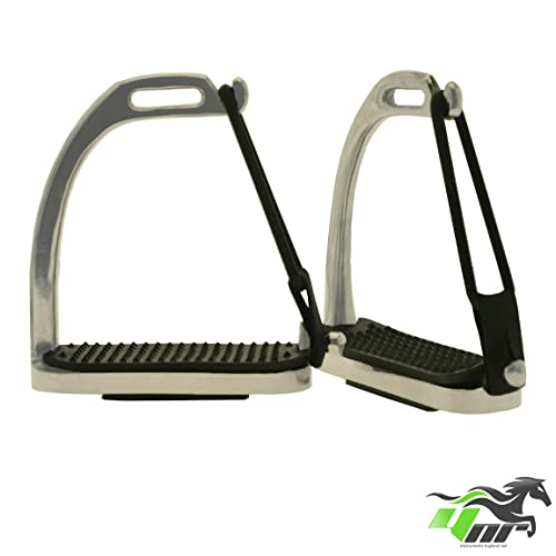Silver Peacock Safety Stirrups for Horse Riding