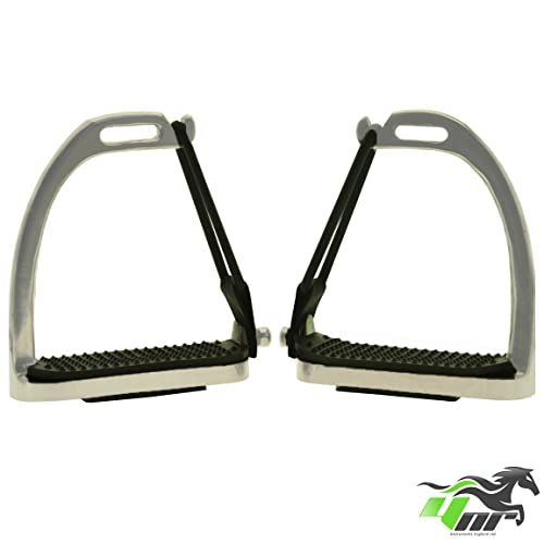Silver Peacock Safety Stirrups for Horse Riding