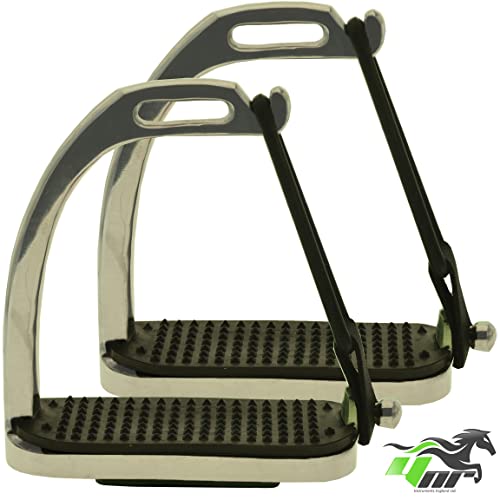Silver Peacock Safety Stirrups for Horse Riding