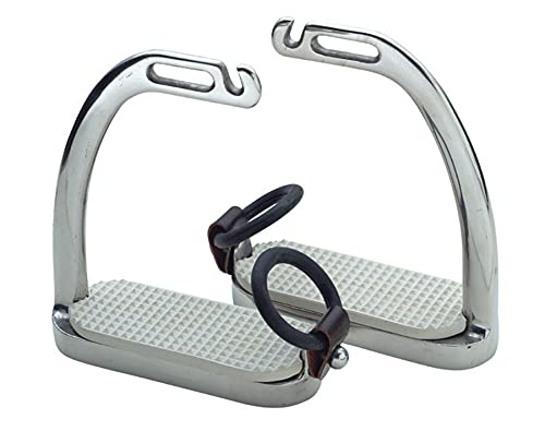 Black Peacock Stirrup Irons with Rubber Rings