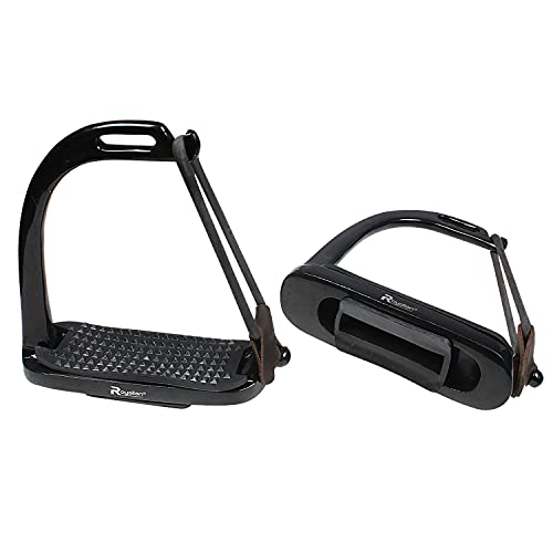 Black Non-Slip Peacock Stirrup for Equestrians