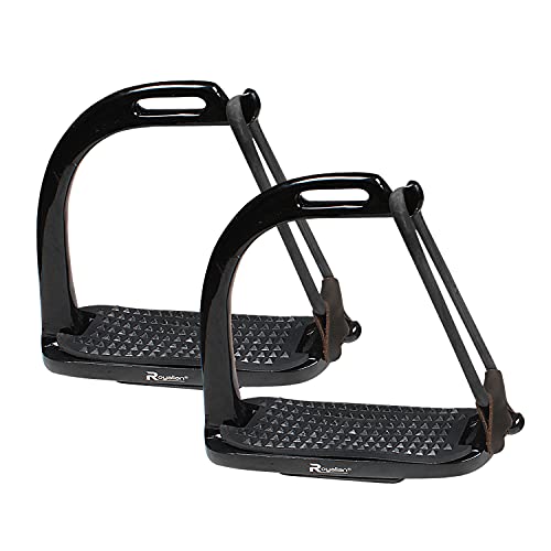 Black Non-Slip Peacock Stirrup for Equestrians