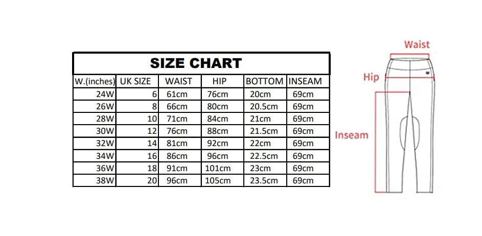 Ladies' Silicone Grip Riding Tights with Pockets