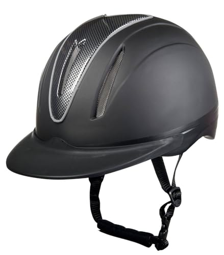 Carbon Art Riding Helmet - Matt Black Unisex