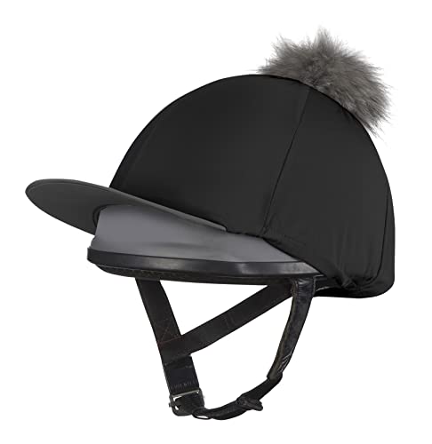 Black LeMieux Pom Pom Hat Silk - Equestrian Coordinated Gear