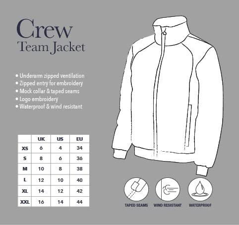 Women's Navy LeMieux Crew Jacket - Water and Wind Resistant