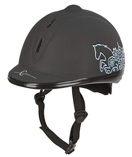 Youth Black Cavalliero VG1 Riding Helmet