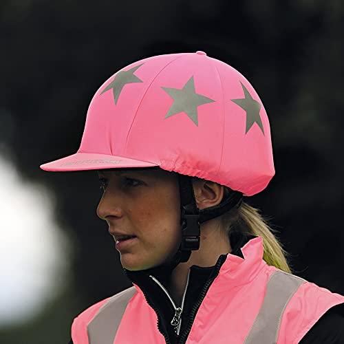 Equi-Flector Riding Hat Cover : Bright Pink