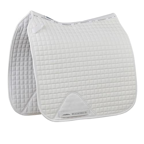 Weatherbeeta Prime Dressage Saddle Pad - White - Breathable - Dressage Saddle Pad