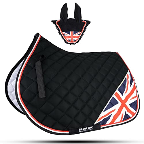 UK Flag Horse Saddle Pad Set