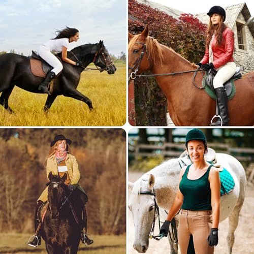 Black Horse Riding Gloves for Women and Girls