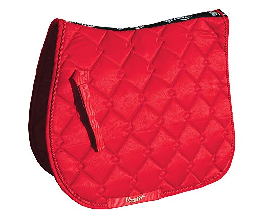 Rhinegold Elite Diamond Saddle Pad-Pony-Red