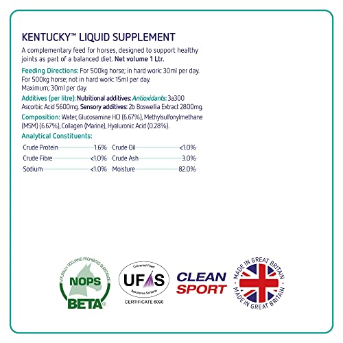 Kentucky Premium Equine Liquid Supplement - 1L