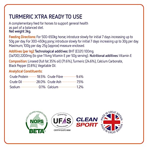 Premium Turmeric Supplement for Horses | 3 Kg
