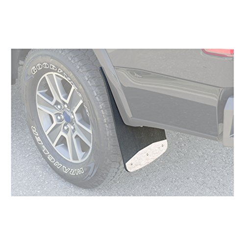 LUVERNE 251660 Front or Rear 12-Inch x 20-Inch Textured Rubber Mud Guards, Select Nissan Titan, XD , Black