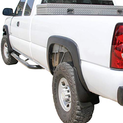 Red Hound Auto Heavy Duty Molded Mud Flaps Compatible with Chevrolet GMC Silverado Sierra 1999-2007 (fits Vehicles with OEM Flares Only) Front and Rear 4 Piece Set