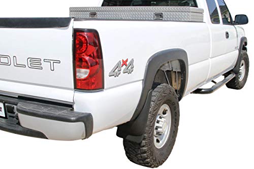 Red Hound Auto Heavy Duty Molded Mud Flaps Compatible with Chevrolet GMC Silverado Sierra 1999-2007 (fits Vehicles with OEM Flares Only) Front and Rear 4 Piece Set