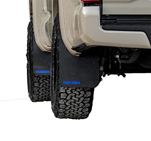REK GEN Mud Flaps Compatible w/Tacoma Gen3 (2016+) (Stock, Blue)