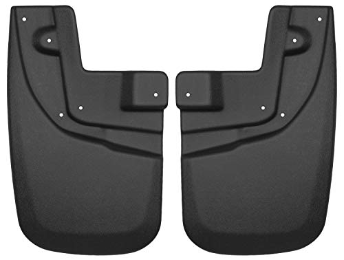 Husky Liners - Front Mud Guards | 2005 - 2015 Toyota Tacoma w/ OEM Fender Flares & Mud Guards, Front Set - Black, 2 Pc | 56931