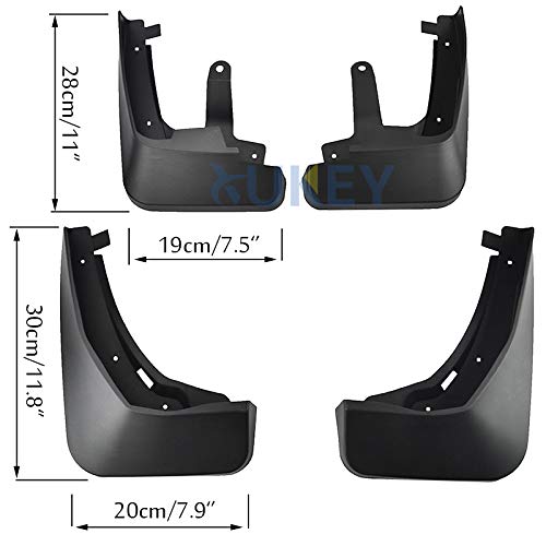 XUKEY Set Molded Mud Flaps for Audi Q5 FY 2018 2019 2020 Mudflaps Splash Guards Mud Flap Mudguards Fender Front Rear Accessories