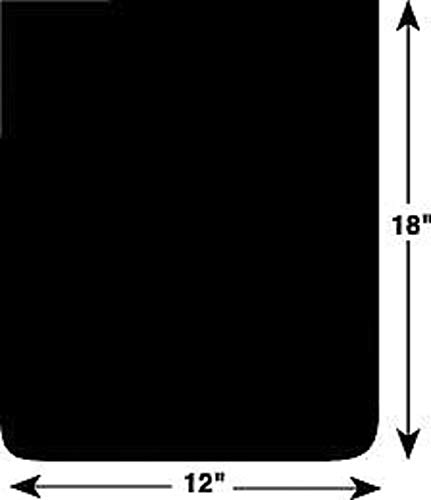 Buyers Products 3VUH3 12X18 MUD Flaps, PR, Black