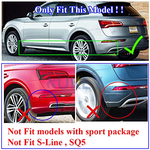 XUKEY Set Molded Mud Flaps for Audi Q5 FY 2018 2019 2020 Mudflaps Splash Guards Mud Flap Mudguards Fender Front Rear Accessories