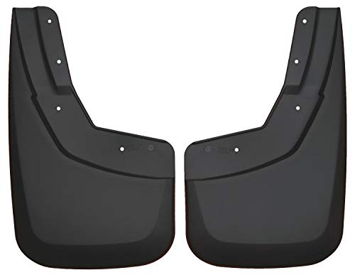 Husky Liners - Front Mud Guards | 2014 - 2018 Chevrolet Silverado 1500, 2015 - 2019 Silverado 2500/3500, 2019 Silverado 1500 LD w/ Single Rear Wheels, Front Set - Black, 2 Pc | 56881