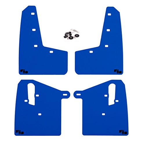 RokBlokz Mud Flaps for 2015-2021 Subaru WRX STI - Multiple Colors Available - Includes All Mounting Hardware (Deep Blue with Black Logo, Original)