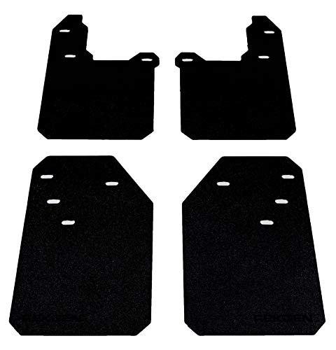 REK GEN Mud Flaps Compatible w/Tacoma Gen3 (2016+) (Stock, Black)