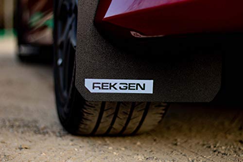 REK GEN Rally Mud Flaps Compatible w/Ford Focus 11+ (Gray Logo)