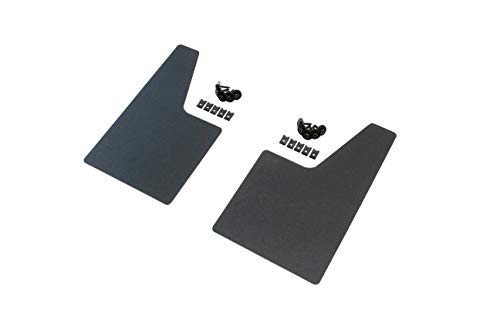 Red Hound Auto Modern Universal Splash Guards Fits Most Cars, Sedans, Small Vans, SUVs and Crossovers Front or Rear Driver and Passenger Mud Flaps Black Set with Hardware