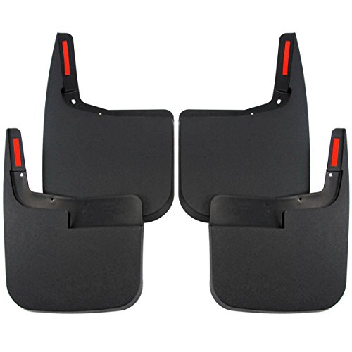 Red Hound Auto Heavy Duty Molded Mud Flaps 2015-2020 Compatible with Ford F-150 Front Rear 4pc Set (for Trucks Without Fender Flares)