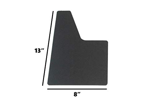 Red Hound Auto Modern Universal Splash Guards Fits Most Cars, Sedans, Small Vans, SUVs and Crossovers Front or Rear Driver and Passenger Mud Flaps Black Set with Hardware