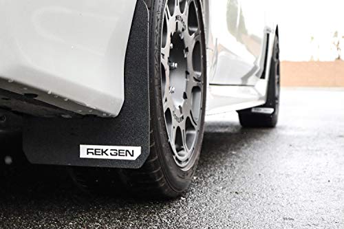 REK GEN Mud Flaps 2015+ Compatible with Subaru WRX/STI - Mounting Hardware & Instructions Included (Red)