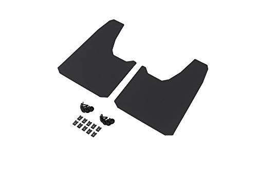Red Hound Auto 2 Piece Modern Universal Splash Guards Fits Most Fits Most Mid-Size Trucks SUVs or Crossovers Front or Rear Driver and Passenger Mud Flaps Black 2pc Set with Hardware 9.5 x 15 Inches