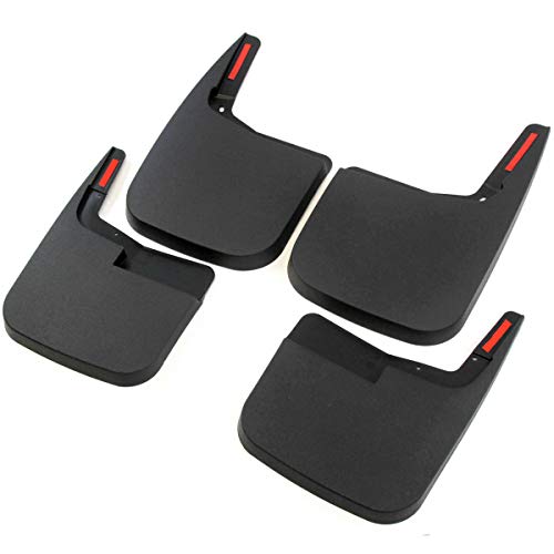 Red Hound Auto Heavy Duty Molded Mud Flaps 2015-2020 Compatible with Ford F-150 Front Rear 4pc Set (for Trucks Without Fender Flares)