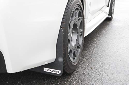 REK GEN Mud Flaps 2015+ Compatible with Subaru WRX/STI - Mounting Hardware & Instructions Included (Red)