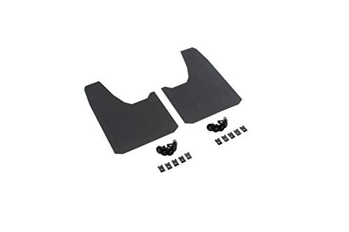 Red Hound Auto 2 Piece Modern Universal Splash Guards Fits Most Cars Sedans Small Vans SUVs and Crossovers Front or Rear Driver and Passenger Mud Flaps Black 2pc Set with Hardware 7.5 Inch x 11 Inch