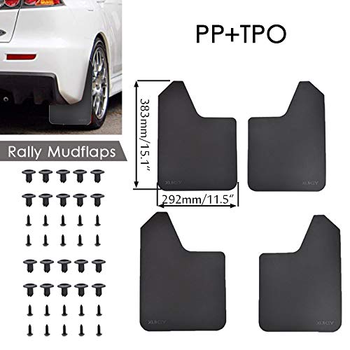 XUKEY for Mitsubishi Lancer Outlander Sport Evolution EVO X ix Mirage Strada L200 Set Mud Flaps Mudflaps Splash Guards Mudguards Fender Flares
