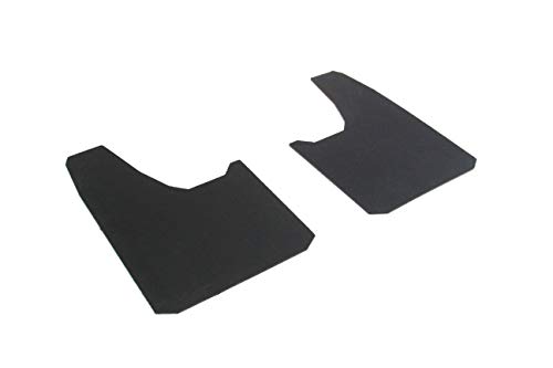 Red Hound Auto 2 Piece Modern Universal Splash Guards Fits Most Cars Sedans Small Vans SUVs and Crossovers Front or Rear Driver and Passenger Mud Flaps Black 2pc Set with Hardware 7.5 Inch x 11 Inch