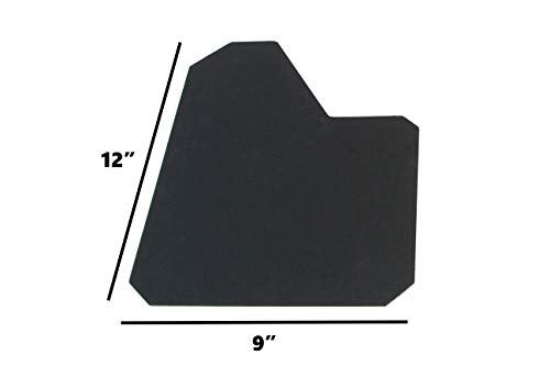 Red Hound Auto 2 Piece Racing Style Universal Splash Guards Standard Coverage Stone Guards fits Front or Rear Driver and Passenger Mud Flaps Black 2pc Set with Hardware 9 Inches x 12 Inches